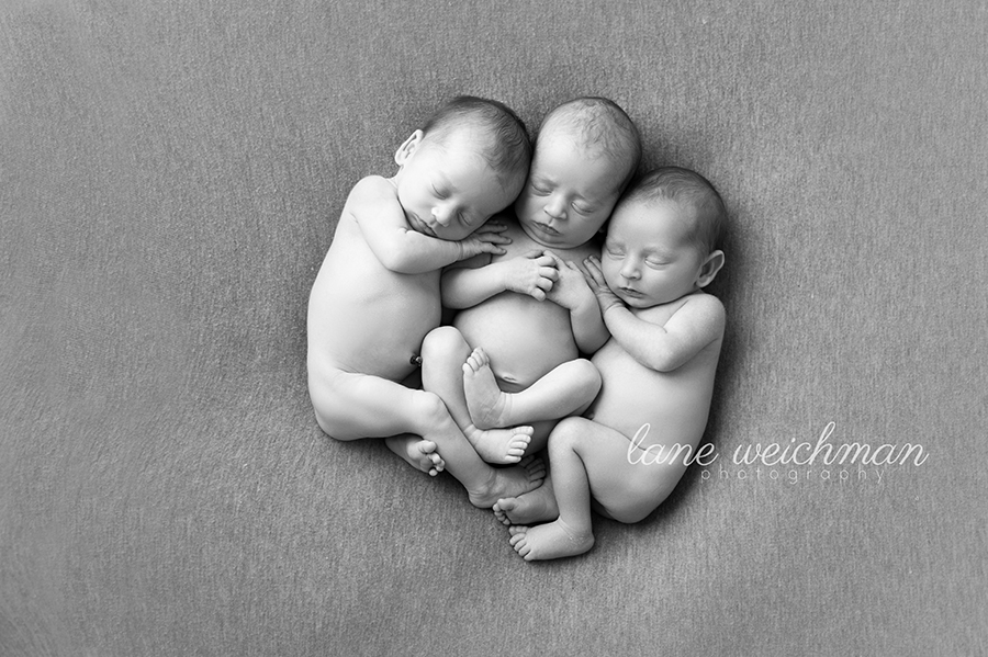 Birmingham AL newborn triplet photos